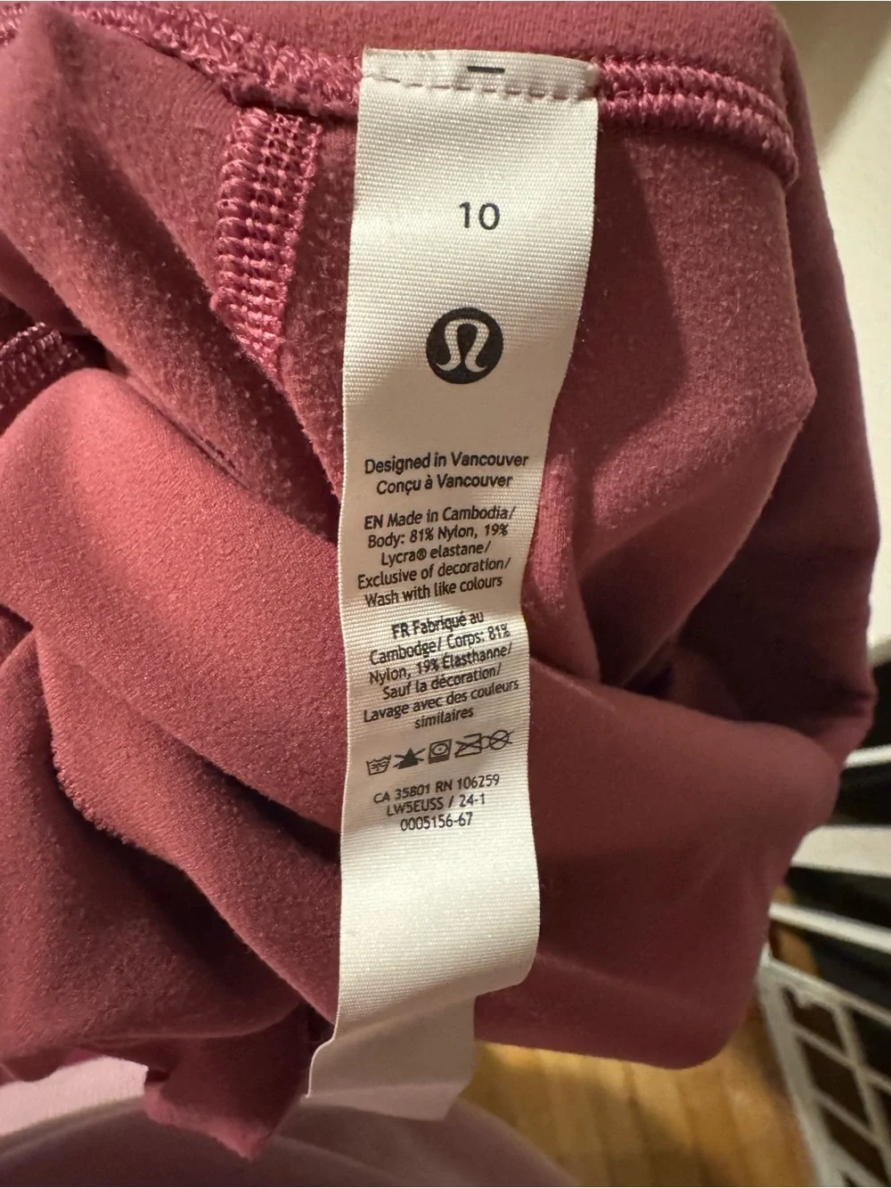 Lululemon High Rise Align Mini Flare Leggings in Washed Mauve